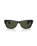 The Ray-Ban Mega Wayfarer II Sunglasses in Polished Black & Green