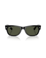 The Ray-Ban Mega Wayfarer II Sunglasses in Polished Black & Green