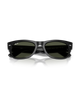 The Ray-Ban Mega Wayfarer II Sunglasses in Polished Black & Green
