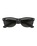 New Wayfarer Polarised Sunglasses in Matte Rubber Black & Green