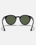 The Ray-Ban RB2180 Sunglasses in Polished Black & Dark Green