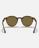 The Ray-Ban RB2180 Sunglasses in Striped Red Havana