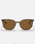 The Ray-Ban Elliot Polarised Sunglasses in Havana Brown Grey