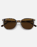 The Ray-Ban Elliot Polarised Sunglasses in Havana Brown Grey