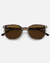 The Ray-Ban Elliot Polarised Sunglasses in Havana Brown Grey