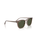 The Ray-Ban RB2210 Sunglasses in Transparent Light Brown & Green