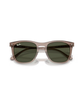 The Ray-Ban RB2210 Sunglasses in Transparent Light Brown & Green