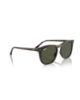 The Ray-Ban RB2210 Sunglasses in Polished Havana & Green