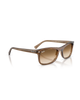 The Ray-Ban RB2226 Sunglasses in Polished Transparent Light Brown & Clear Gradient Brown