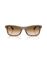 The Ray-Ban RB2226 Sunglasses in Polished Transparent Light Brown & Clear Gradient Brown