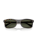 The Ray-Ban RB2226 Sunglasses in Polished Havana & Green