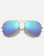 The Ray-Ban Aviator Metal Sunglasses in Blue