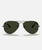 The Ray-Ban Aviator Classic Metal in Gunmetal & Green Classic