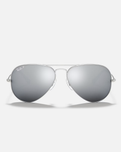 The Ray-Ban Aviator Metal Sunglasses in Grey