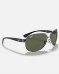 The Ray-Ban RB3386 Polarised Sunglasses in Gunmetal & Black