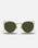 The Ray-Ban Round Metal Sunglasses in Black & Gold