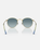 The Ray-Ban Round Metal Gradient Sunglasses in Polished Gold & Blue