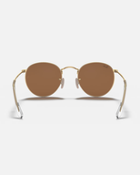 The Ray-Ban Round Flash Lenses Sunglasses in Matte Gold & Copper Flash