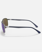 The Ray-Ban RB3671CH Sunglasses in Blue & Gunmetal