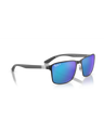 The Ray-Ban RRB3721CH Chromance Sunglasses in Black On Silver