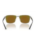 The Ray-Ban RRB3721CH Chromance Sunglasses in Black On Silver