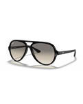 The Ray-Ban Cats 5000 Classic Sunglasses in Polished Black & Light Grey Gradient