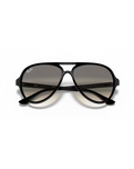 The Ray-Ban Cats 5000 Classic Sunglasses in Polished Black & Light Grey Gradient