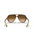 The Ray-Ban Cats 5000 Classic Sunglasses in Polished Light Havana & Light Brown Gradient
