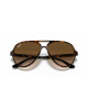The Ray-Ban Cats 5000 Classic Sunglasses in Polished Light Havana & Light Brown Gradient