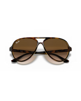 The Ray-Ban Cats 5000 Classic Sunglasses in Polished Light Havana & Light Brown Gradient