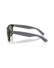 The Ray-Ban Justin Classic Sunglasses in Matte Opal Grey & Green