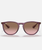 The Ray-Ban Erika Sunglasses in Transparent Violet