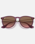The Ray-Ban Erika Sunglasses in Transparent Violet