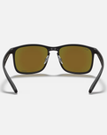 The Ray-Ban Chromance Sunglasses in Black & Blue
