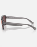 The Ray-Ban Corrigan Bio-Based Sunglasses in Polished Transparent Grey & Dark Violet Read
