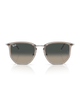 The Ray-Ban RB4451 Sunglasses in Polished Transparent Grey