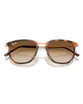 The Ray-Ban RB4451 Sunglasses in Polished Transparent Orange