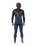 The Gul Mens Response 3/2mm Back Zip Wetsuit in Navy & Black