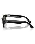 The Ray-Ban Meta Wayfarer Sunglasses in Shiny Black | Available at Anns Cottage