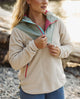 Juana 1/4 Zip Fleece Jacket in Oatmeal
