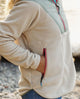Juana 1/4 Zip Fleece Jacket in Oatmeal