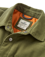 The Passenger Mens Taranaki Canvas Overshirt in Khaki