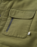 The Passenger Mens Taranaki Canvas Overshirt in Khaki
