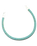 The Nalu Beads Leather 19cm Bracelet in Turquoise