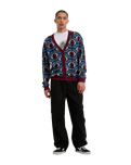The Santa Cruz Mens Serro Cardigan in Salba Eyes