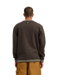 The Santa Cruz Mens Winkowski Surf Front Crew Sweatshirt in Washed Black