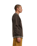 The Santa Cruz Mens Winkowski Surf Front Crew Sweatshirt in Washed Black