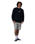 The Santa Cruz Mens Salba Voodoo Pit Sweatshirt in Black
