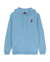 Screaming Hand Rose Flash Hoodie in Pacific Blue