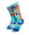 The Santa Cruz Mens AD Rip Socks in Blue Tie Dye
